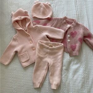 3-6m Baby Girl Sweater Set